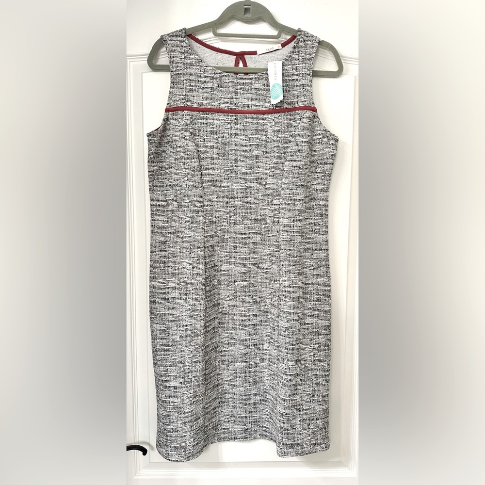 NWT - Black & White textured knit dress